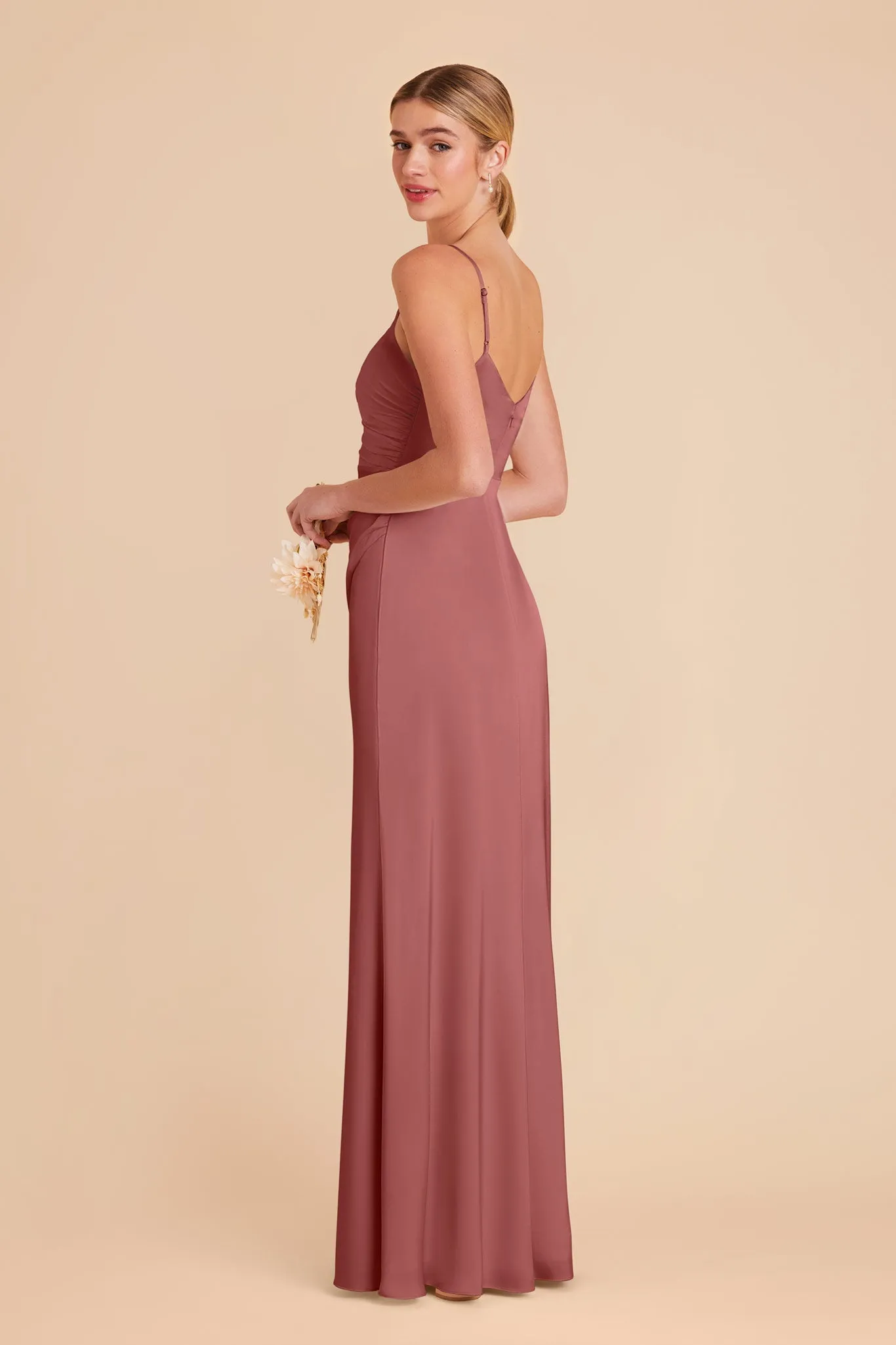 Catherine Matte Satin Dress - Wild Rose sold by Birdy Grey product image thumbnail 4