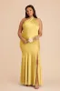 Stephanie Matte Satin Dress - Sunflower Yellow sold by Birdy Grey