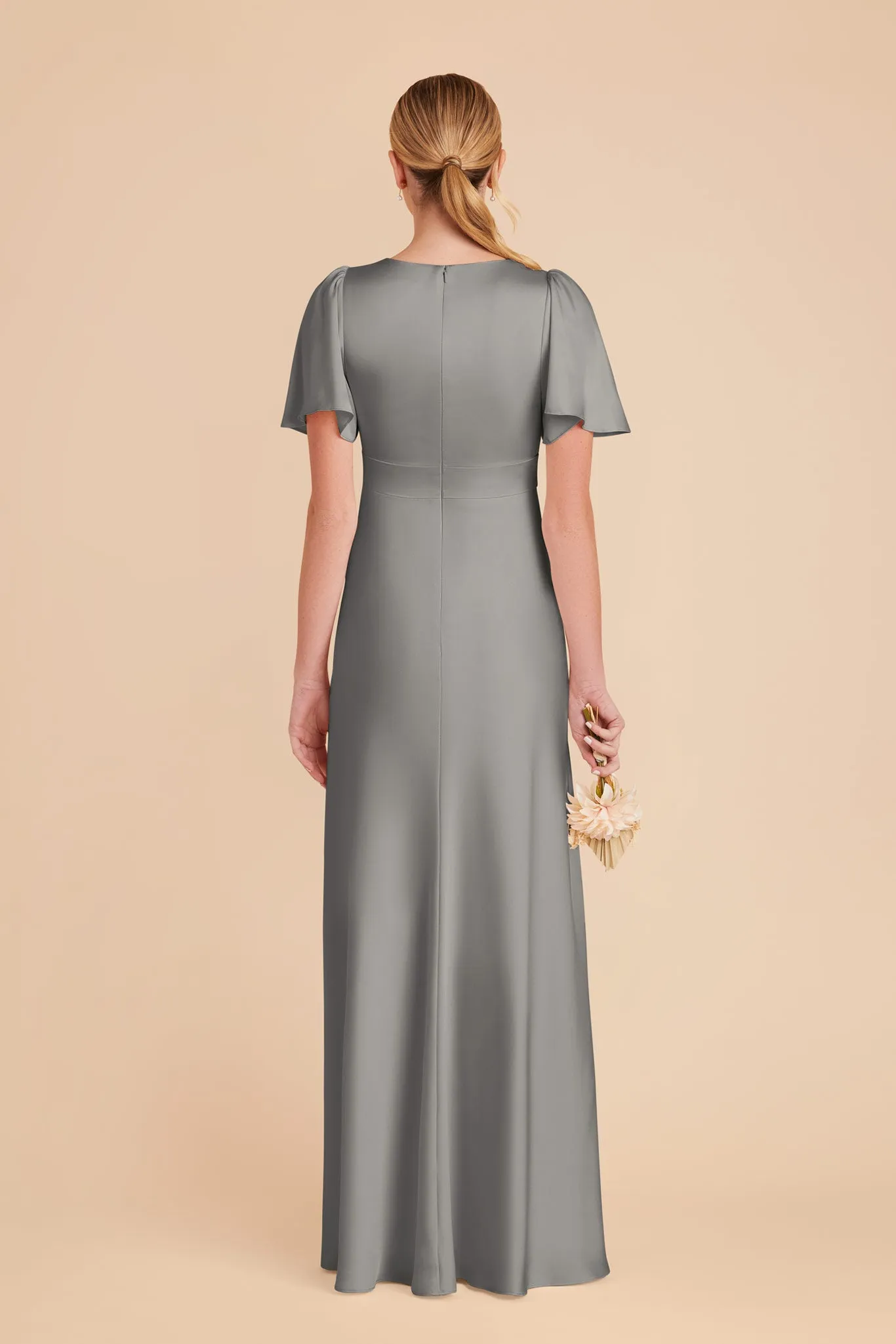 Marni Matte Satin Dress - Silver sold by Birdy Grey product image thumbnail 5