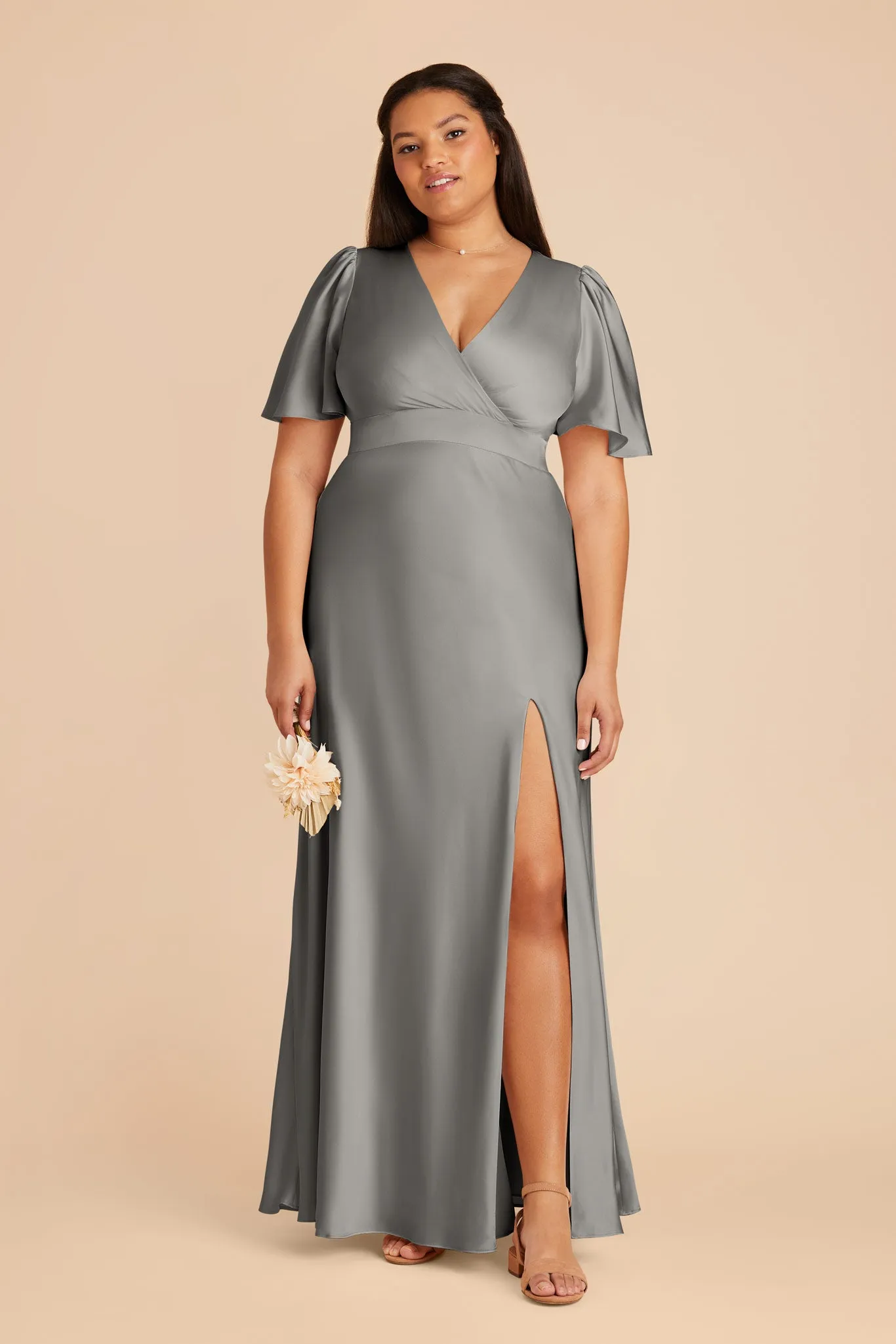 Marni Matte Satin Dress - Silver sold by Birdy Grey product image thumbnail 2