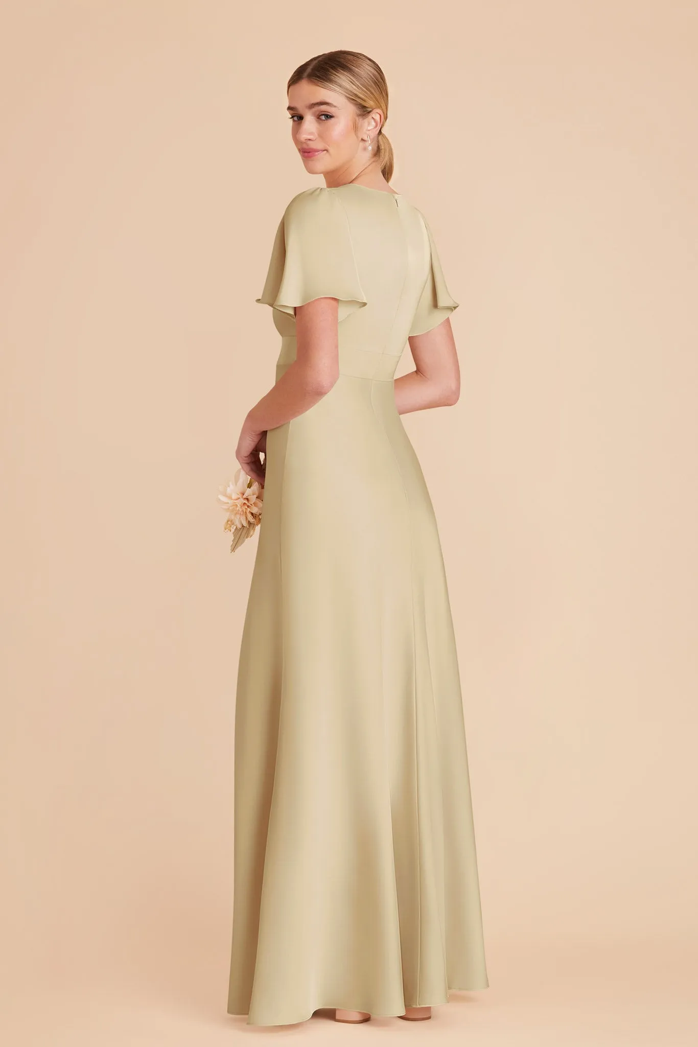 Marni Matte Satin Dress - Prosecco sold by Birdy Grey product image thumbnail 4