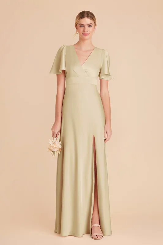 Marni Matte Satin Dress - Prosecco sold by Birdy Grey