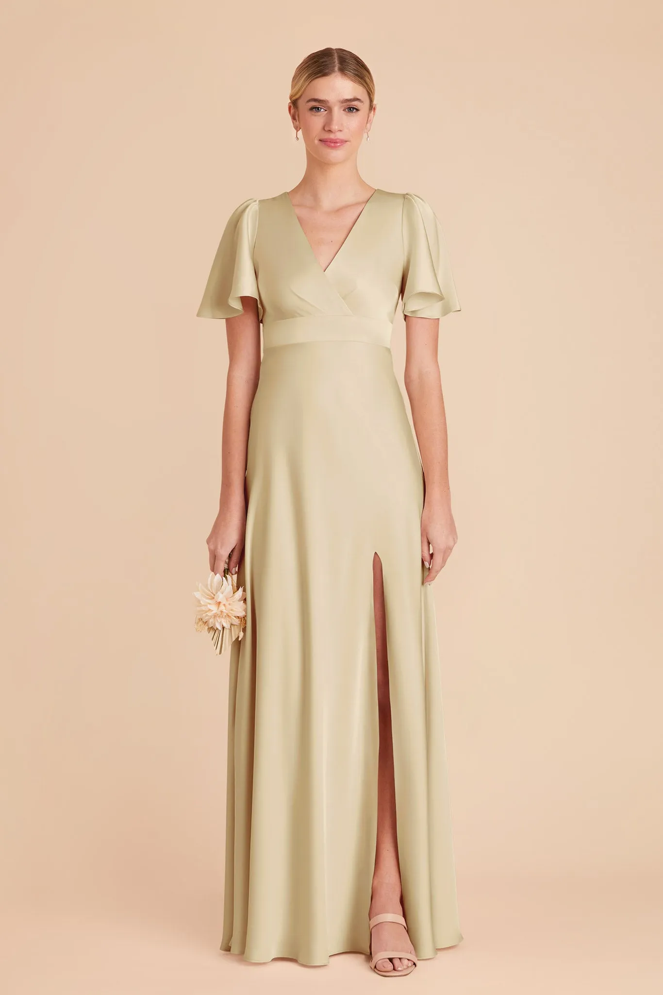 Marni Matte Satin Dress - Prosecco sold by Birdy Grey product image thumbnail 3