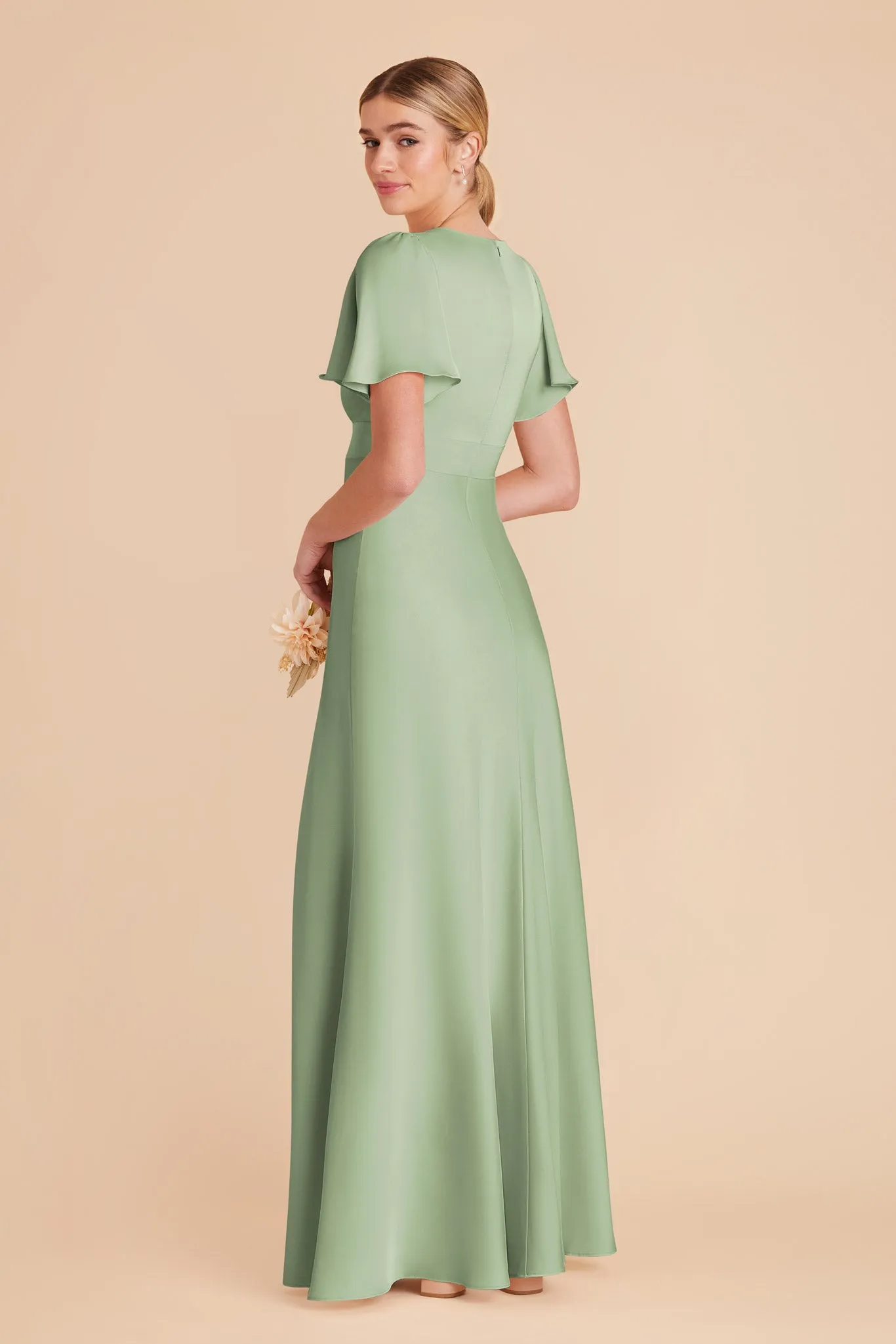 Marni Matte Satin Dress - Pistachio sold by Birdy Grey product image thumbnail 4