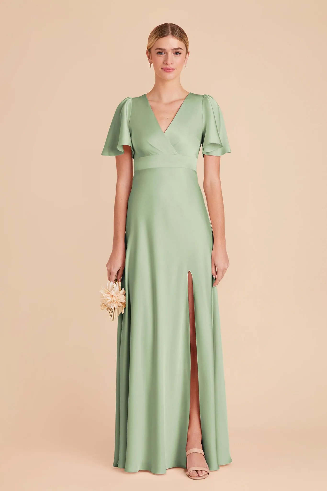 Marni Matte Satin Dress - Pistachio sold by Birdy Grey product image thumbnail 3