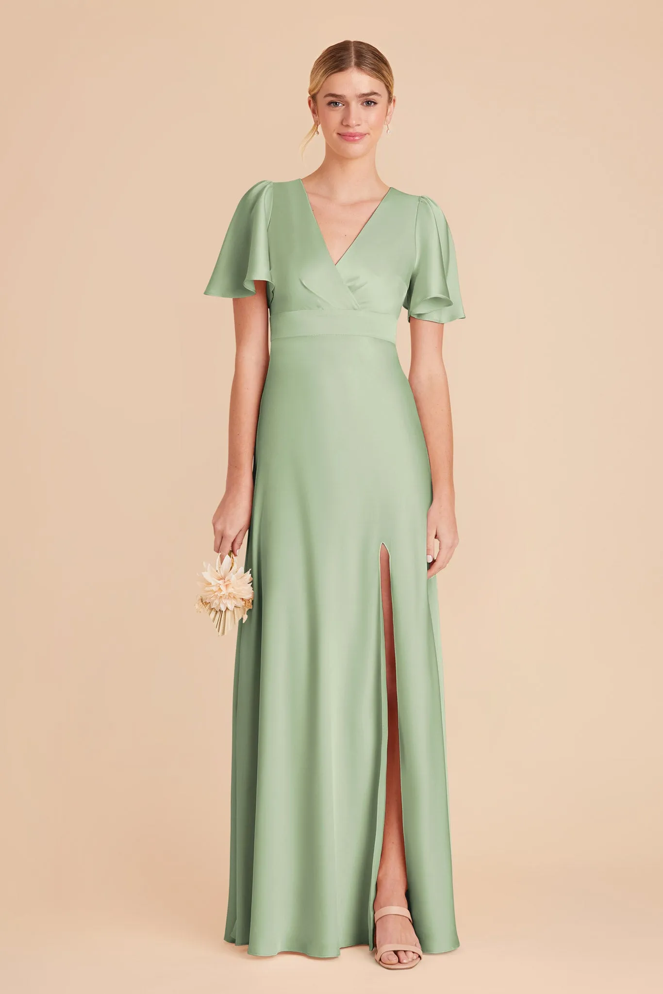 Marni Matte Satin Dress - Pistachio sold by Birdy Grey