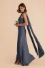 Eileen Matte Satin Dress - Dusk Blue sold by Birdy Grey
