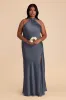 Eileen Matte Satin Dress - Dusk Blue sold by Birdy Grey