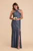 Eileen Matte Satin Dress - Dusk Blue sold by Birdy Grey