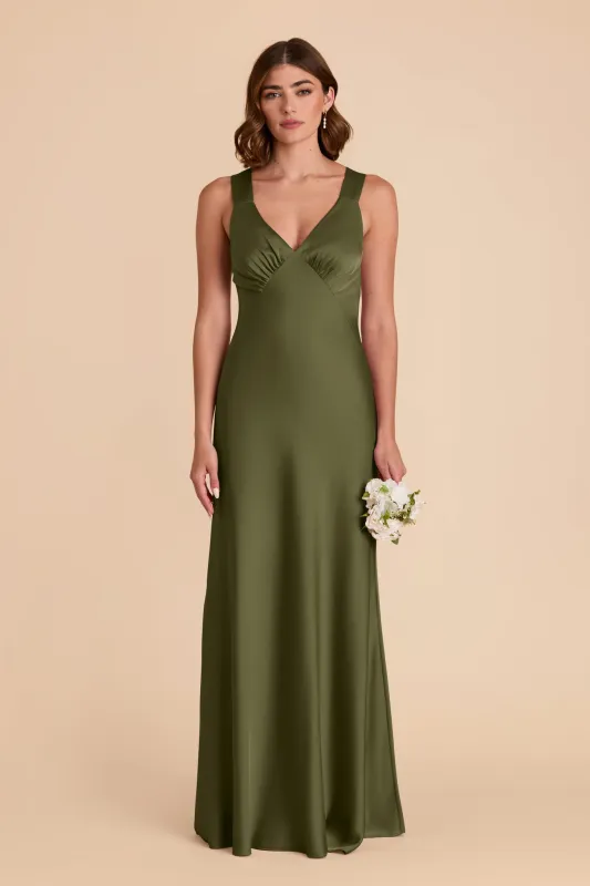 Veronica Matte Satin Dress - Martini sold by Birdy Grey