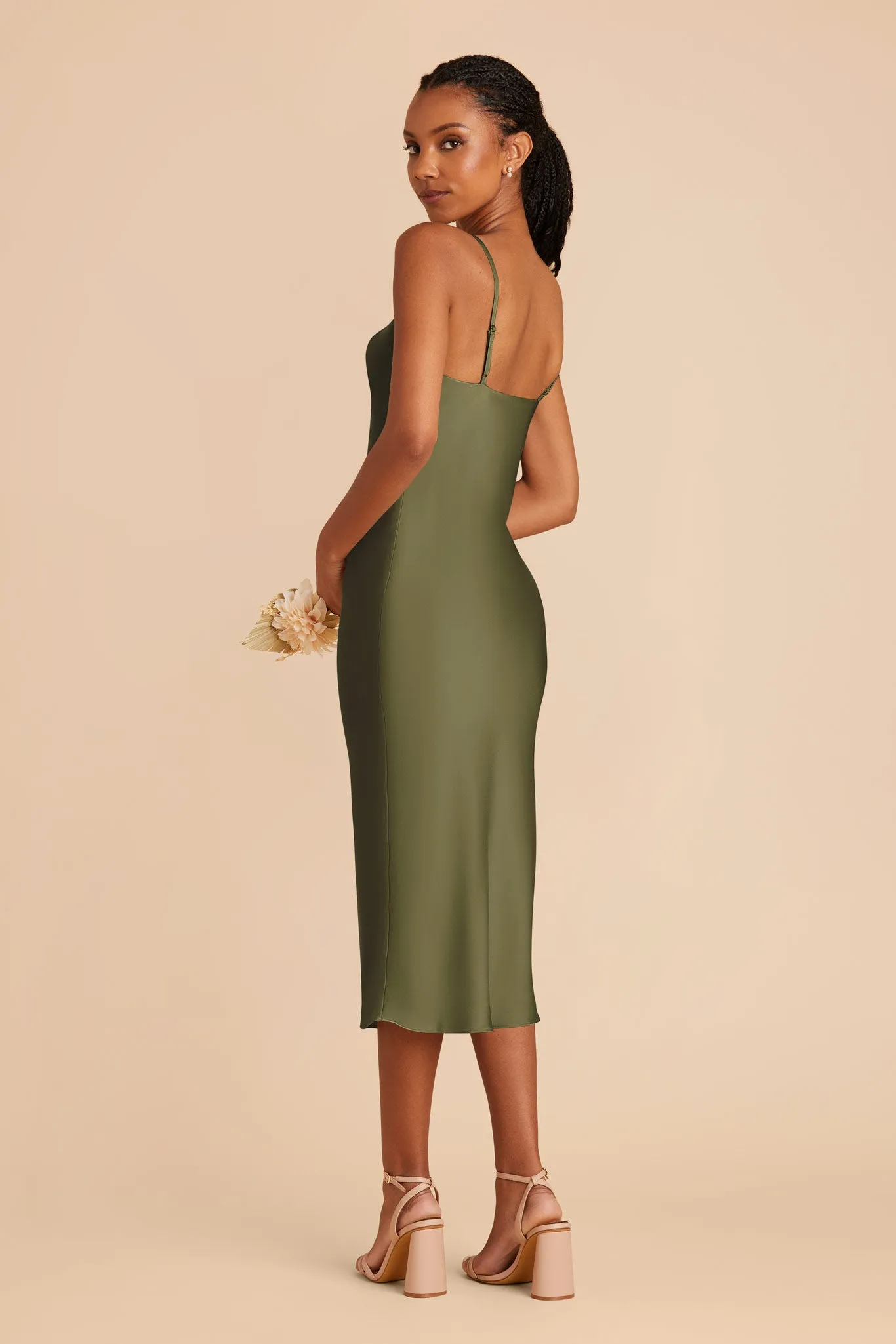 Lisa Matte Satin Midi Dress - Martini sold by Birdy Grey product image thumbnail 5