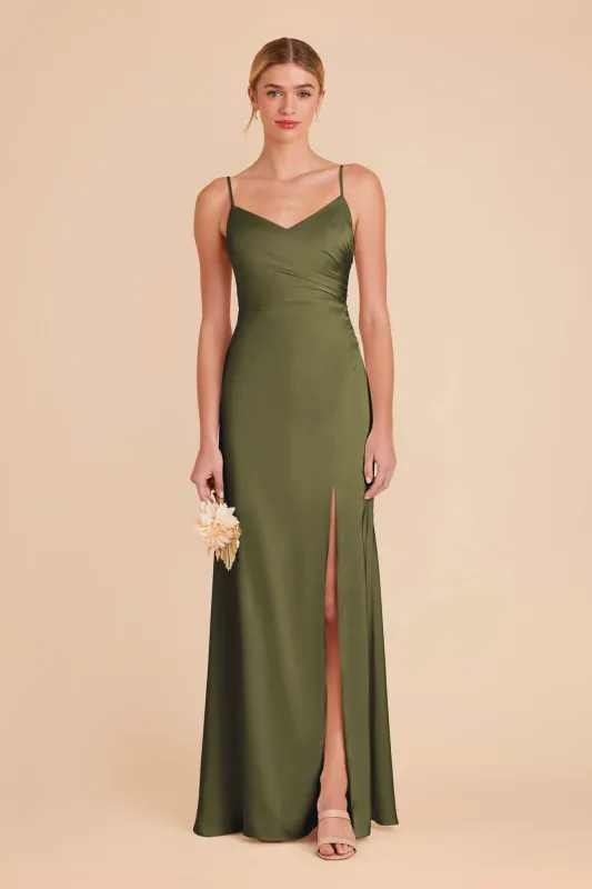 Catherine Matte Satin Dress - Martini sold by Birdy Grey