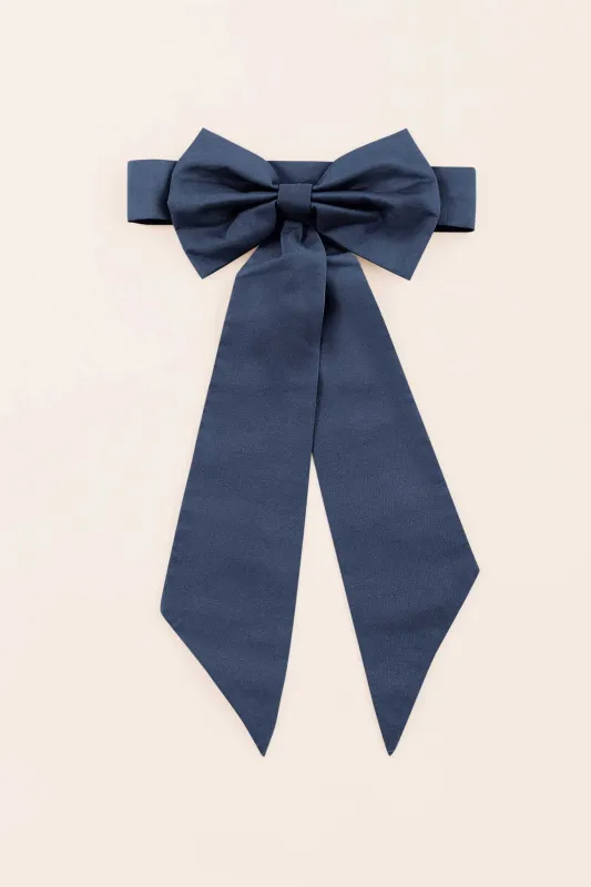 Liz Flower Girl Sash - Slate Blue sold by Birdy Grey