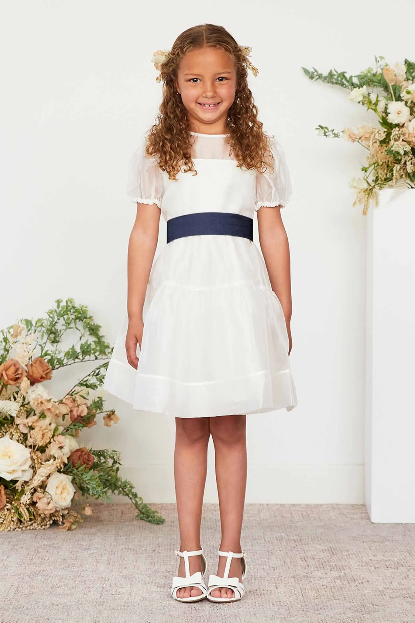 Liz Flower Girl Sash - Navy sold by Birdy Grey product image thumbnail 4