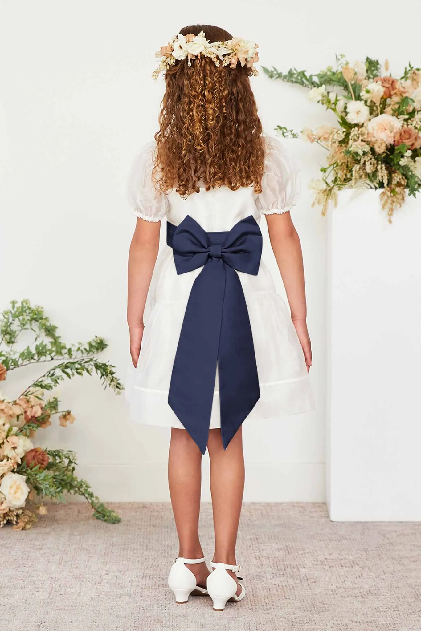 Liz Flower Girl Sash - Navy sold by Birdy Grey product image thumbnail 2