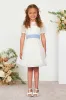 Liz Flower Girl Sash - Ice Blue sold by Birdy Grey