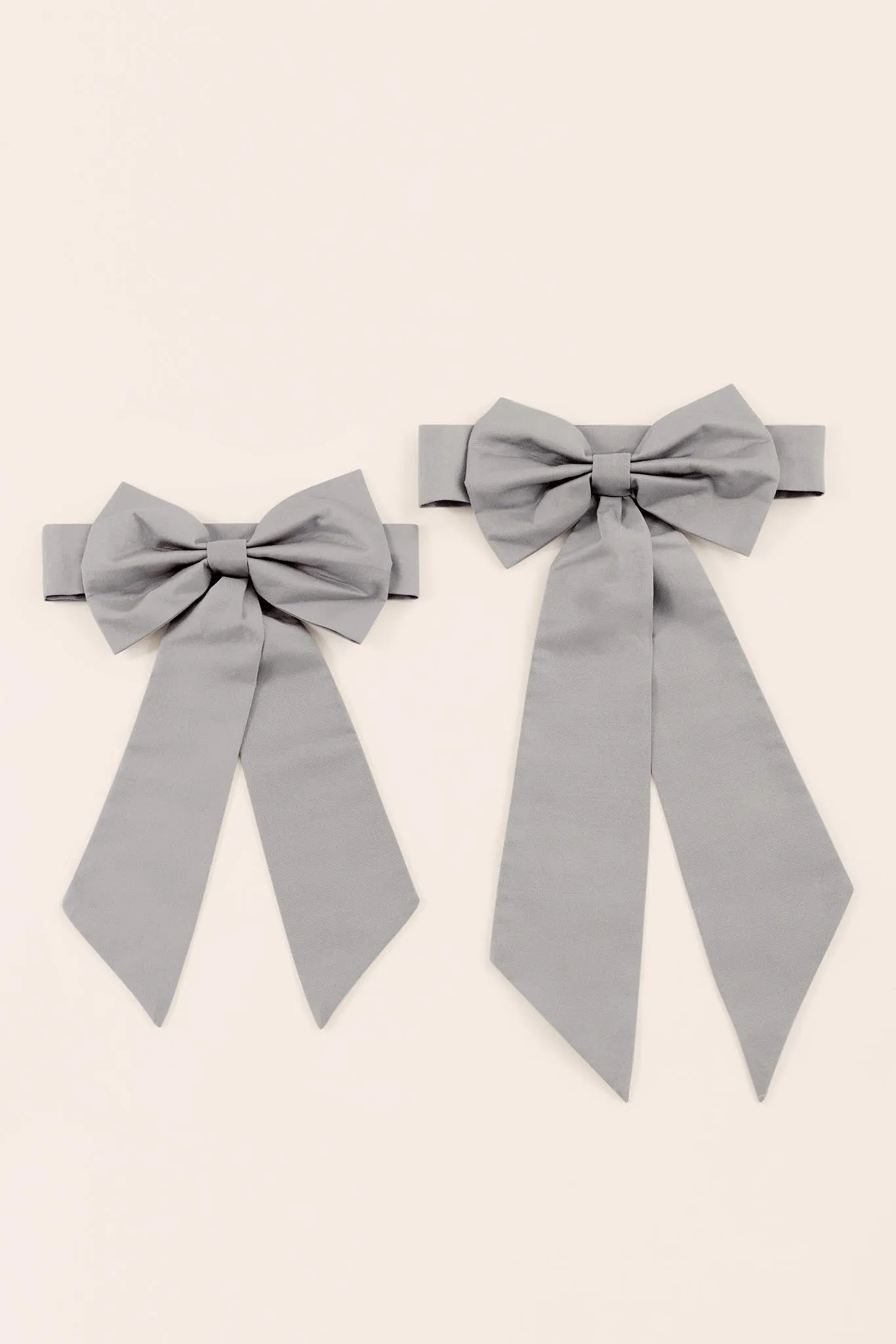 Liz Flower Girl Sash - Dove Gray sold by Birdy Grey product image thumbnail 3