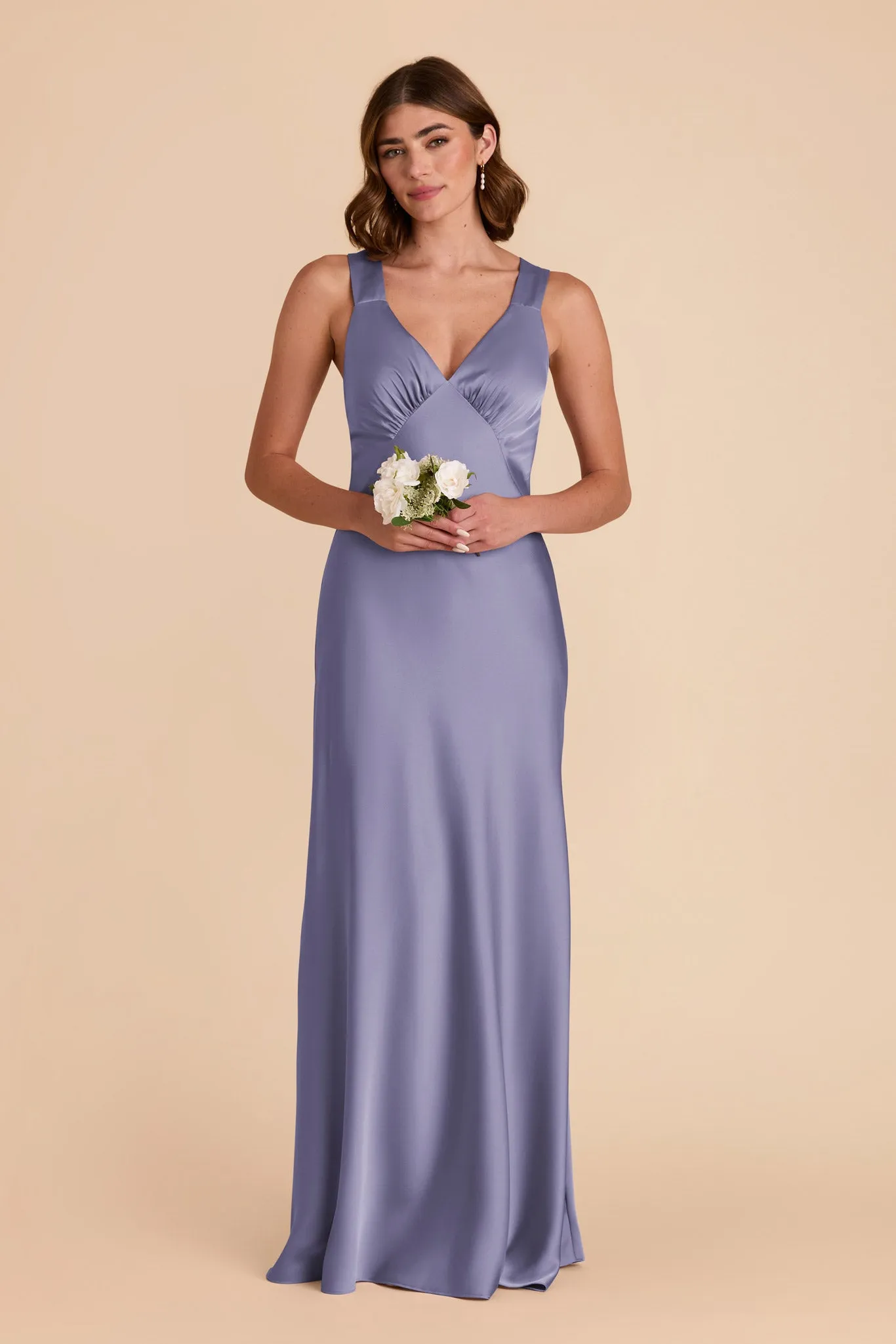 Veronica Matte Satin Dress - Wisteria sold by Birdy Grey product image thumbnail 4