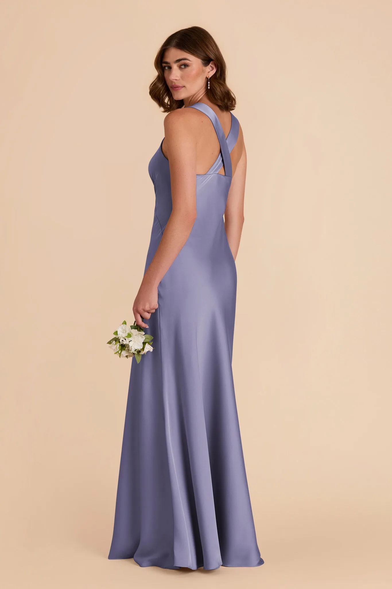Veronica Matte Satin Dress - Wisteria sold by Birdy Grey product image thumbnail 5