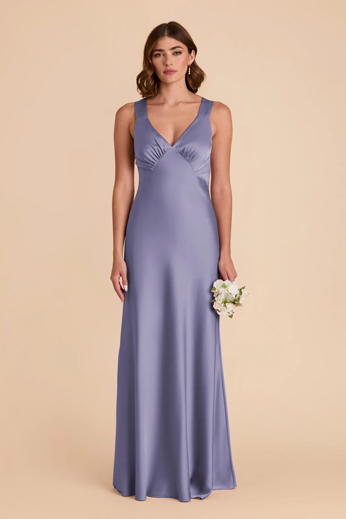 Veronica Matte Satin Dress - Wisteria sold by Birdy Grey product image thumbnail 3