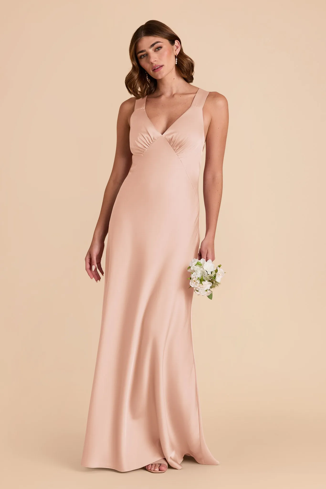 Veronica Matte Satin Dress - Rose Gold sold by Birdy Grey product image thumbnail 4