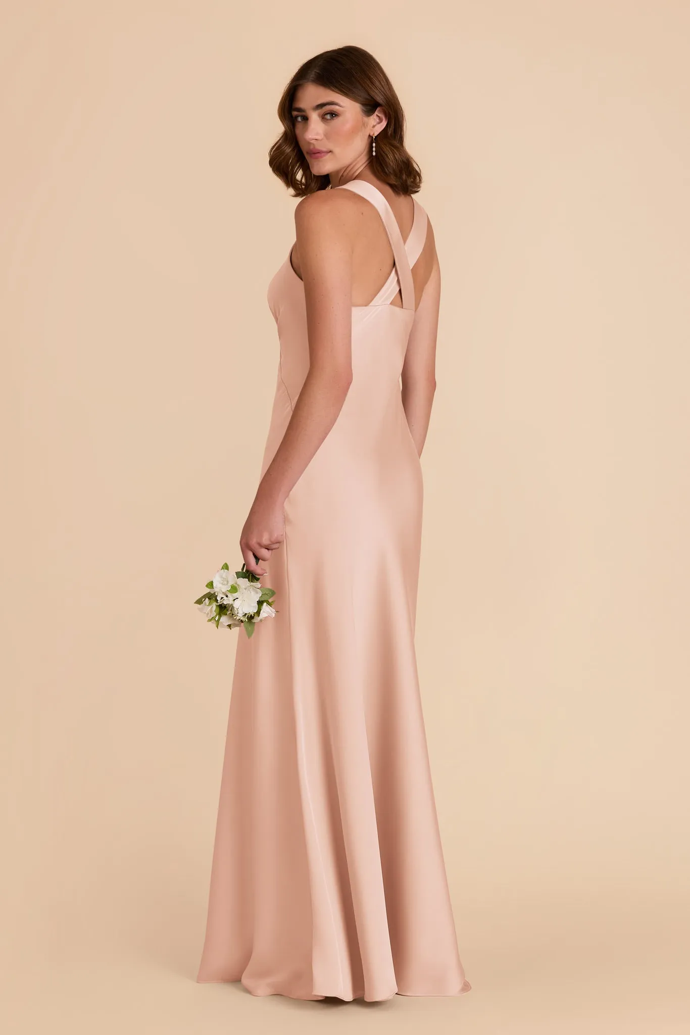 Veronica Matte Satin Dress - Rose Gold sold by Birdy Grey product image thumbnail 5