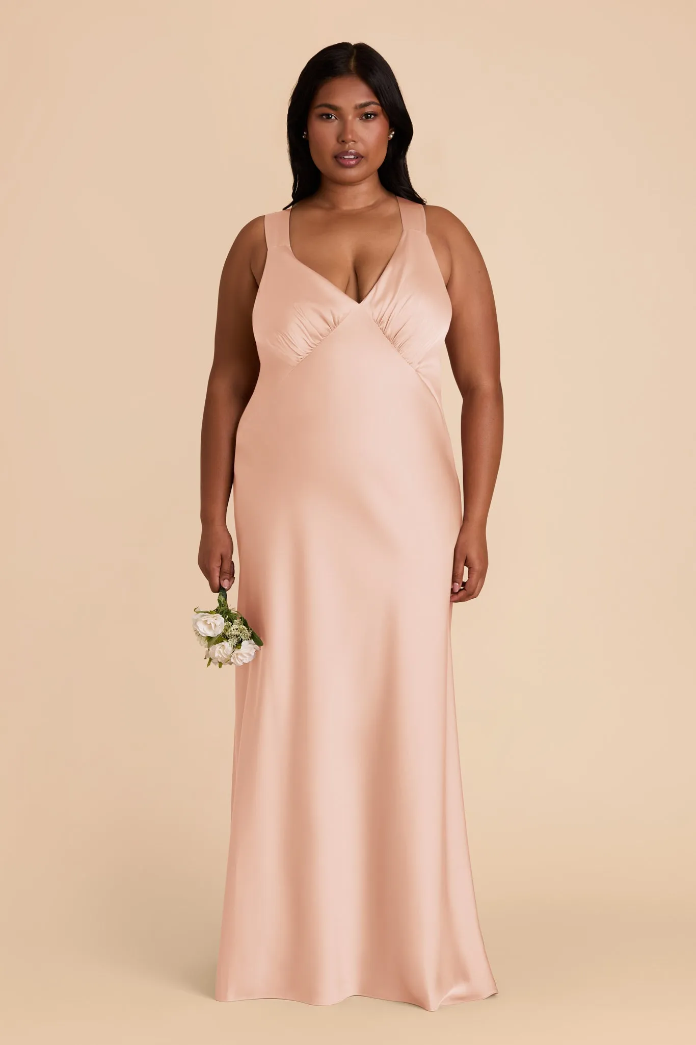 Veronica Matte Satin Dress - Rose Gold sold by Birdy Grey product image thumbnail 2