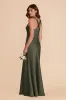 Veronica Matte Satin Dress - Olive sold by Birdy Grey