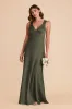 Veronica Matte Satin Dress - Olive sold by Birdy Grey