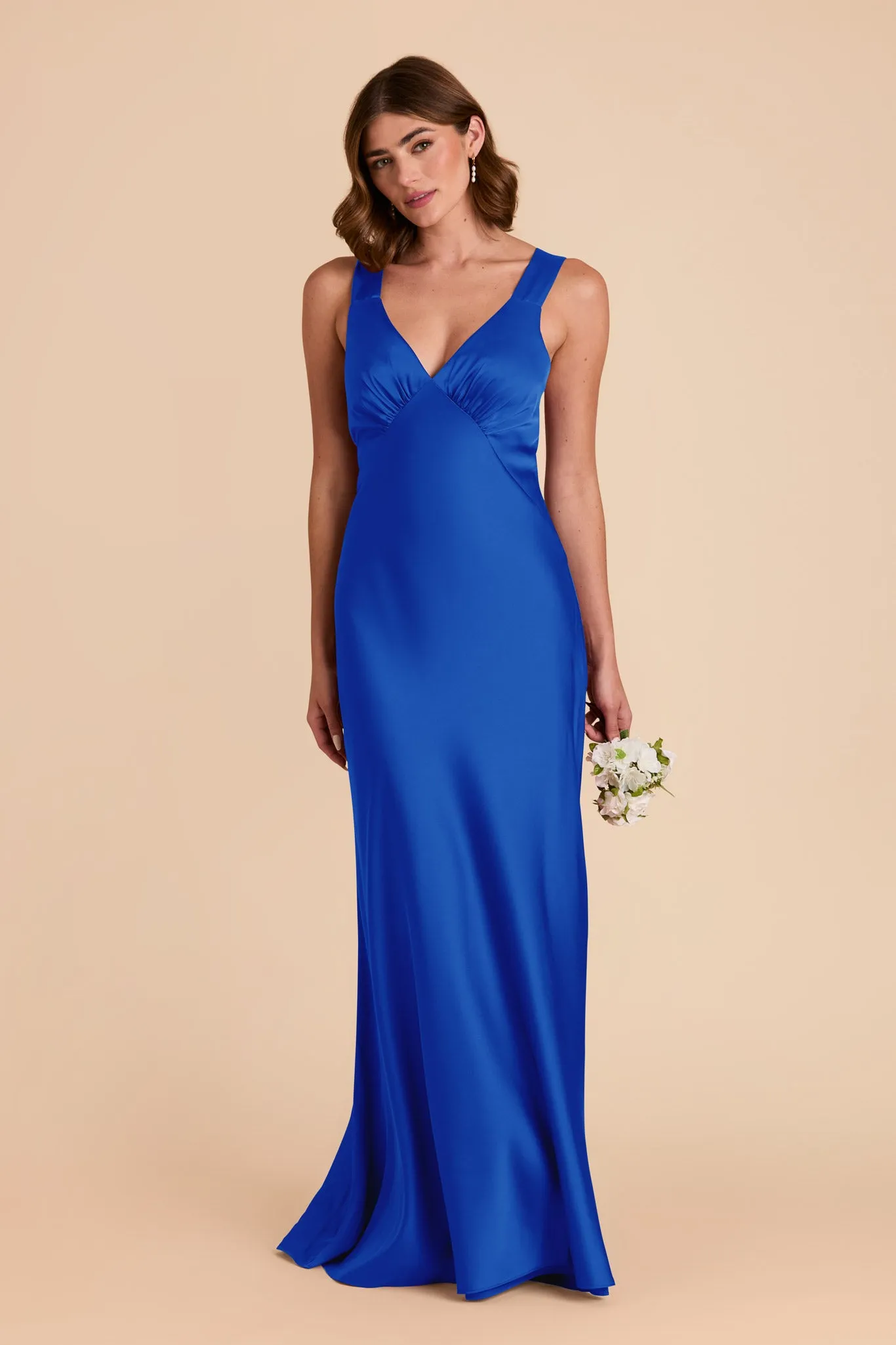 Veronica Matte Satin Dress - Cobalt Blue sold by Birdy Grey product image thumbnail 4
