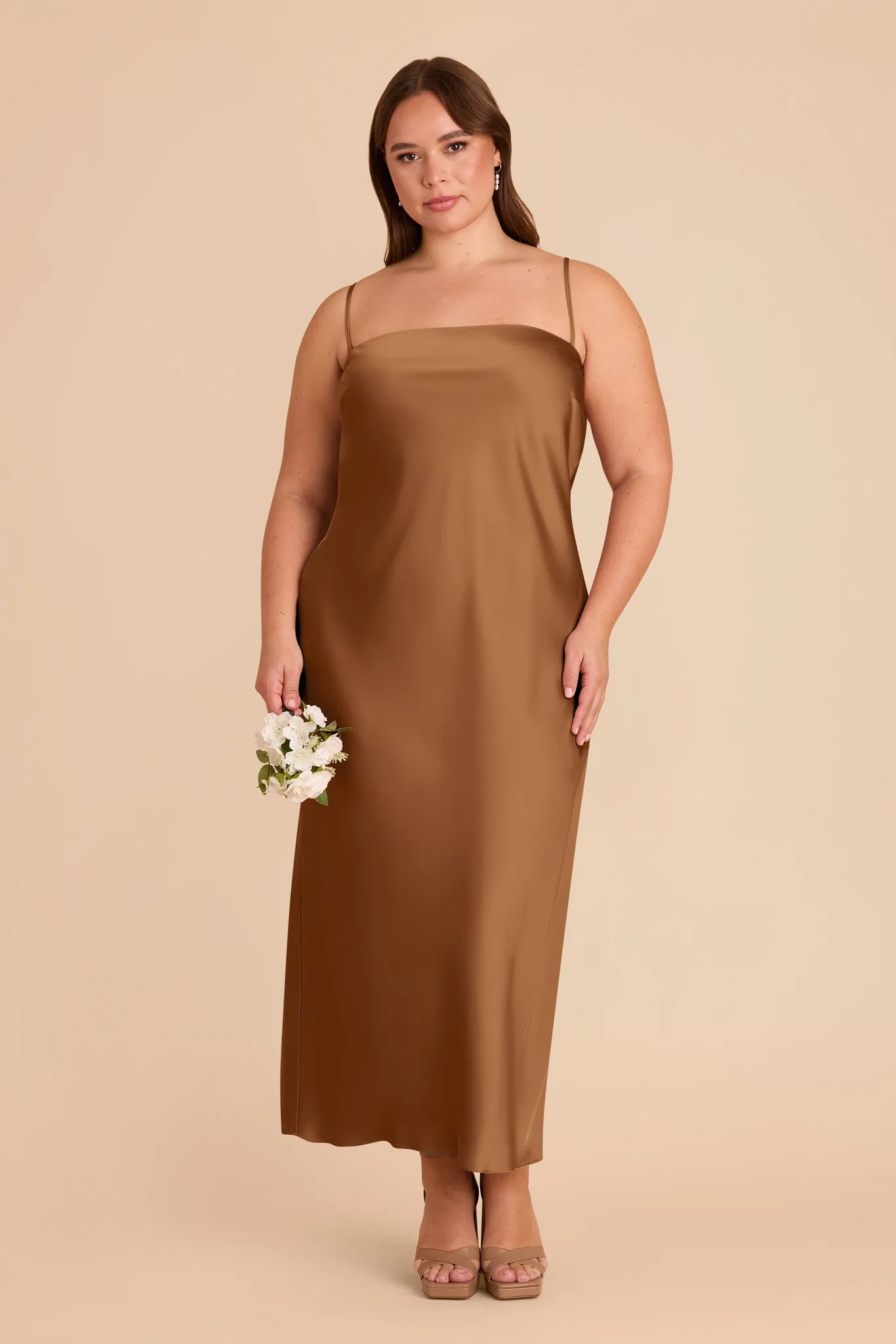 Isla Matte Satin Dress - Copper sold by Birdy Grey product image thumbnail 2