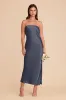 Isla Matte Satin Dress - Dusk Blue sold by Birdy Grey