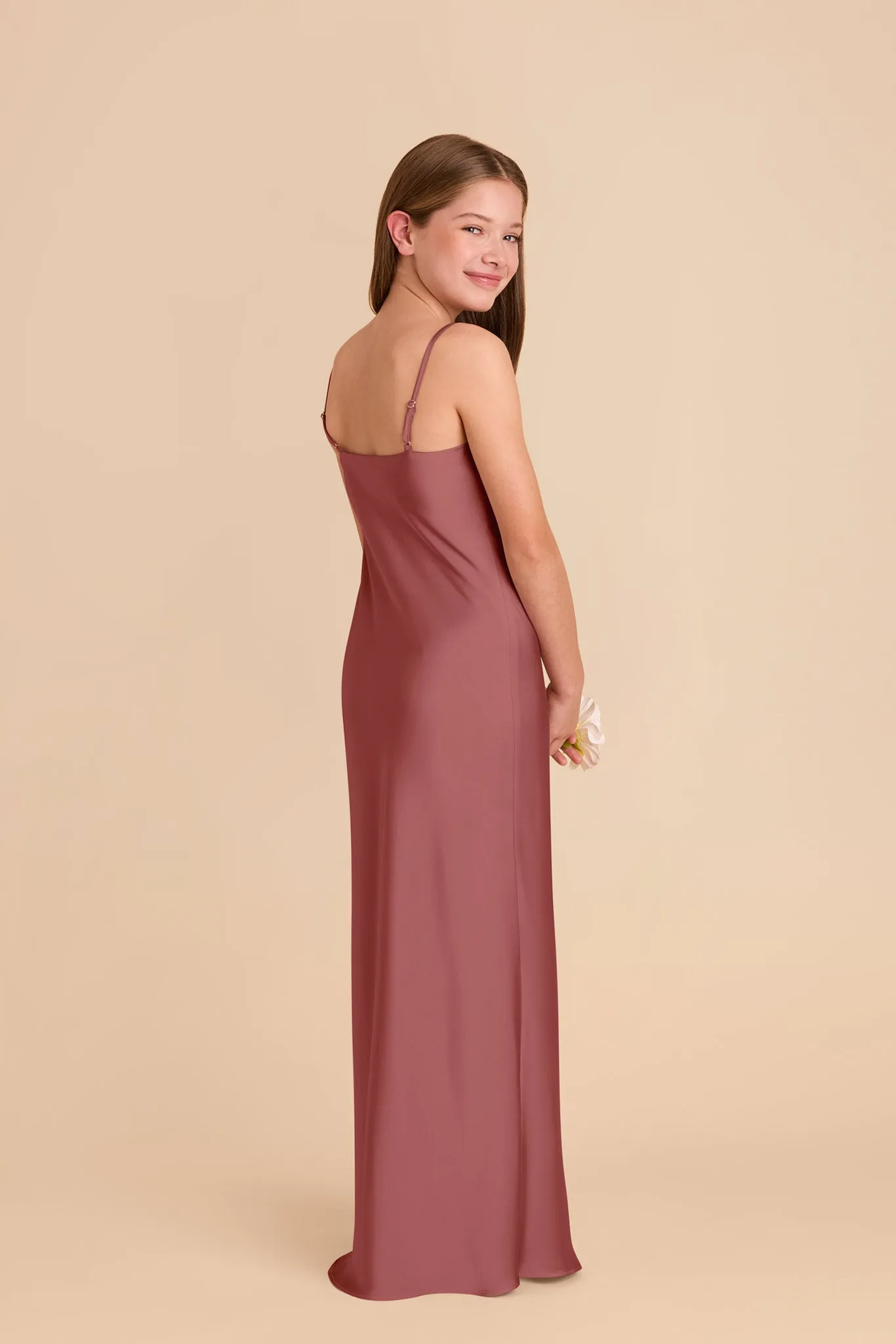 Elisa Junior Matte Satin Dress - Wild Rose sold by Birdy Grey product image thumbnail 3