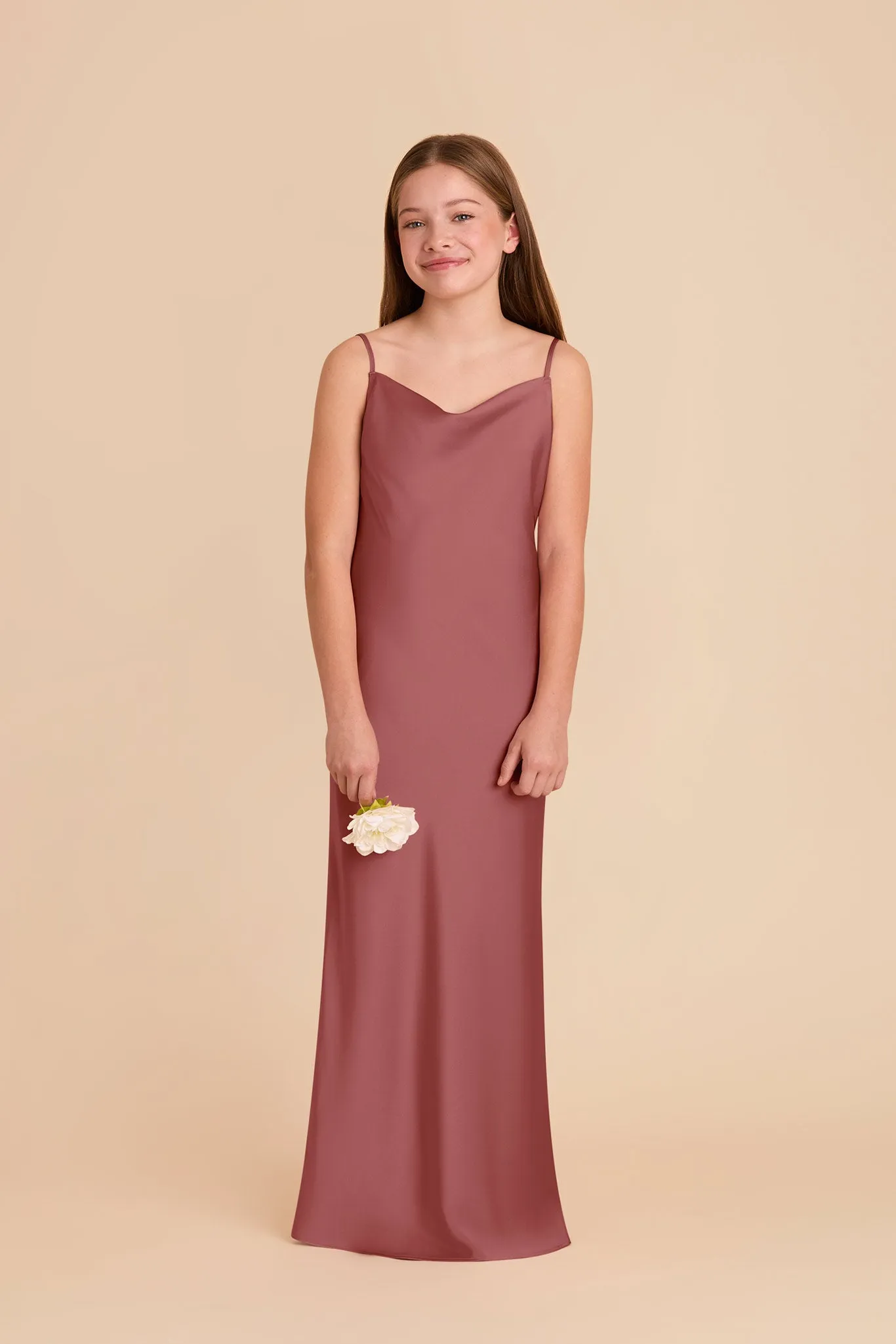 Elisa Junior Matte Satin Dress - Wild Rose sold by Birdy Grey product image thumbnail 2