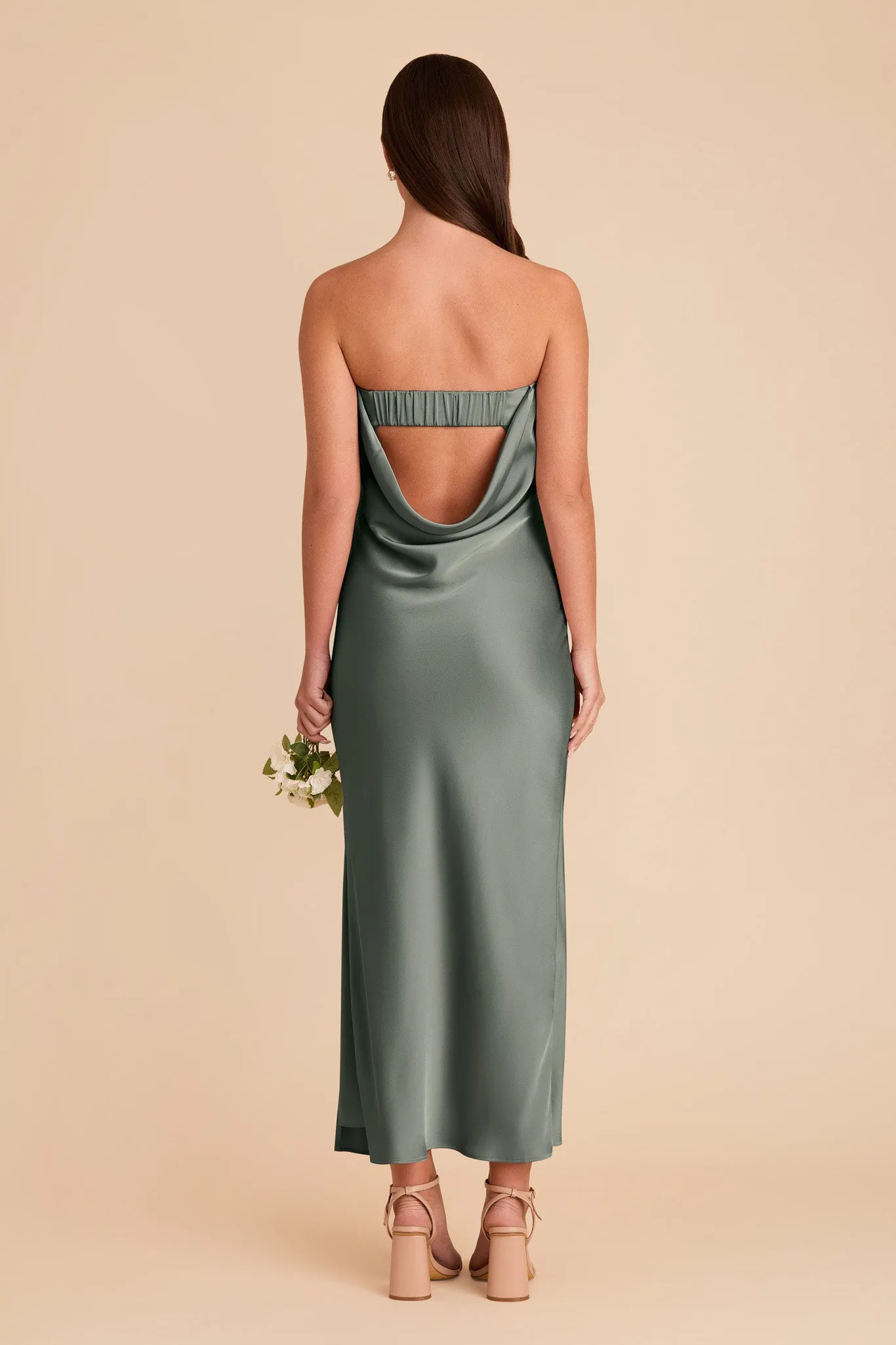 Isla Matte Satin Dress - Sea Glass sold by Birdy Grey product image thumbnail 5