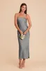Isla Matte Satin Dress - Silver sold by Birdy Grey