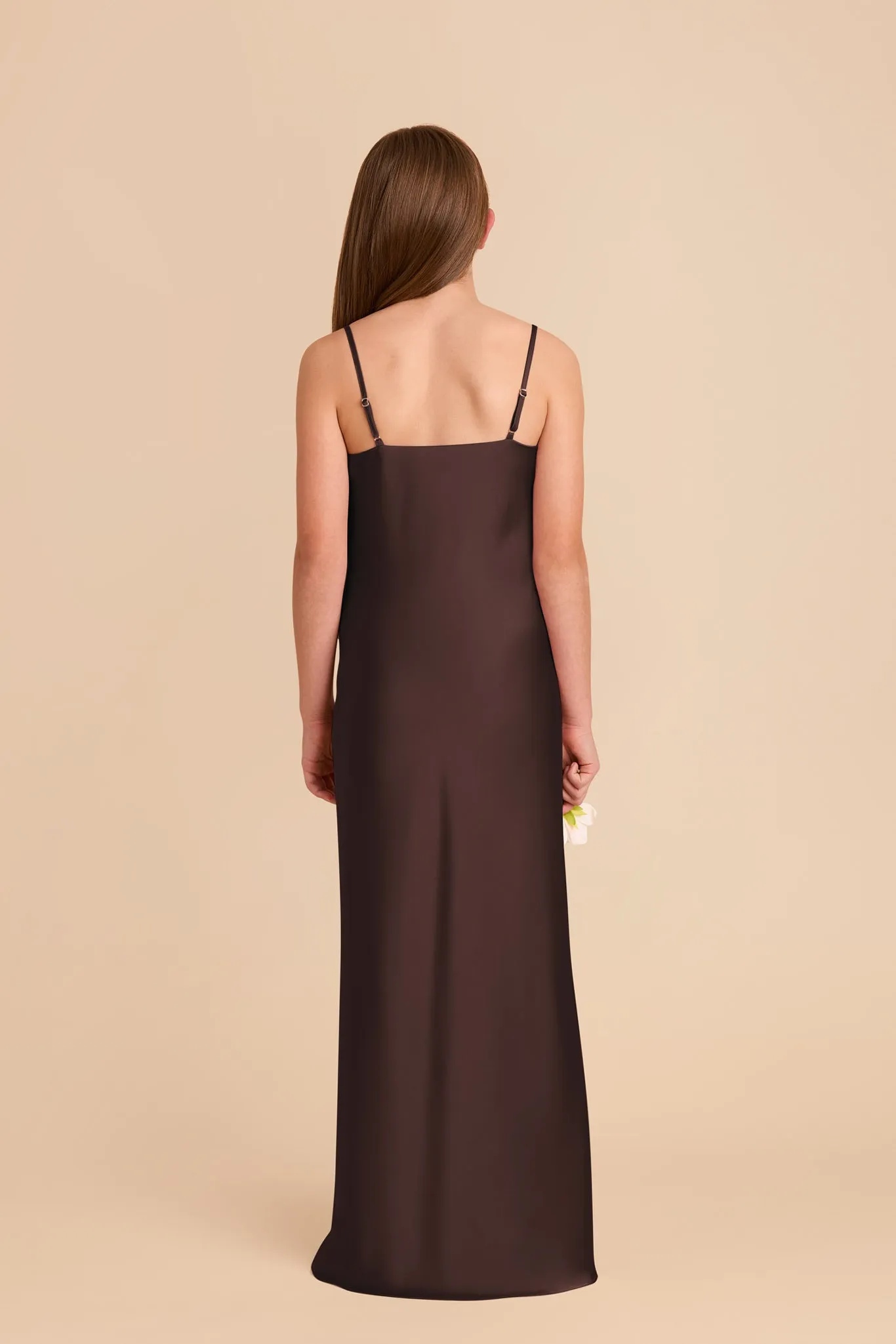 Elisa Junior Matte Satin Dress - Espresso sold by Birdy Grey product image thumbnail 4