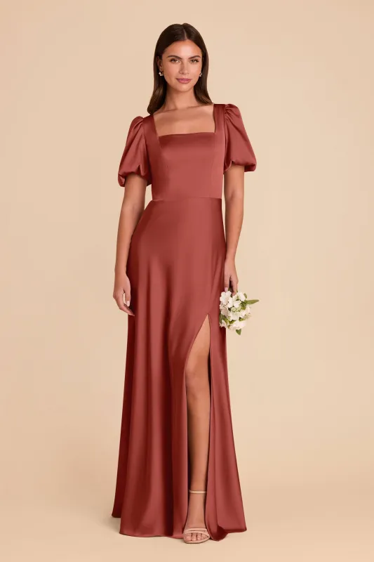 Judy Matte Satin Dress - Spice sold by Birdy Grey