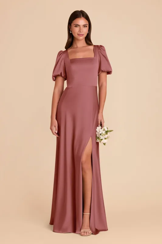Judy Matte Satin Dress - Wild Rose sold by Birdy Grey