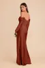 Maya Matte Satin Dress - Auburn sold by Birdy Grey