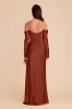 Maya Matte Satin Dress - Auburn sold by Birdy Grey