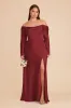 Maya Matte Satin Dress - Burgundy sold by Birdy Grey