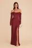 Maya Matte Satin Dress - Burgundy sold by Birdy Grey