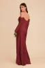 Maya Matte Satin Dress - Burgundy sold by Birdy Grey