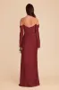 Maya Matte Satin Dress - Burgundy sold by Birdy Grey