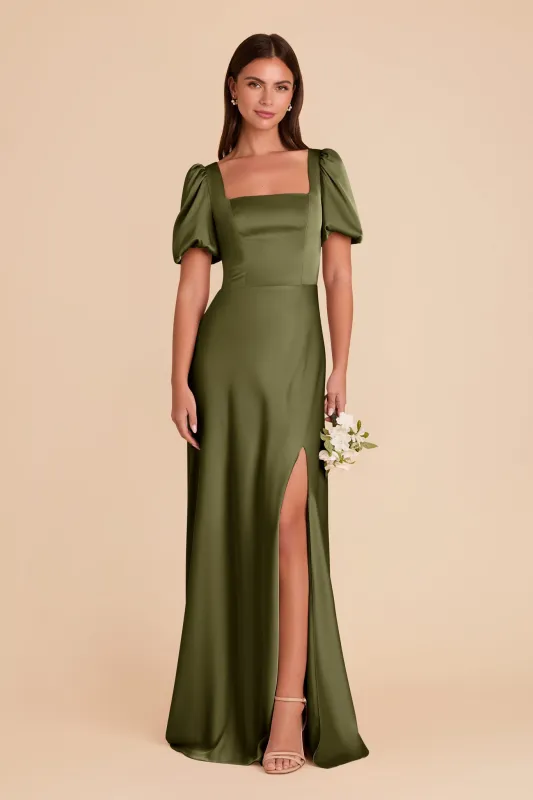 Judy Matte Satin Dress - Martini sold by Birdy Grey