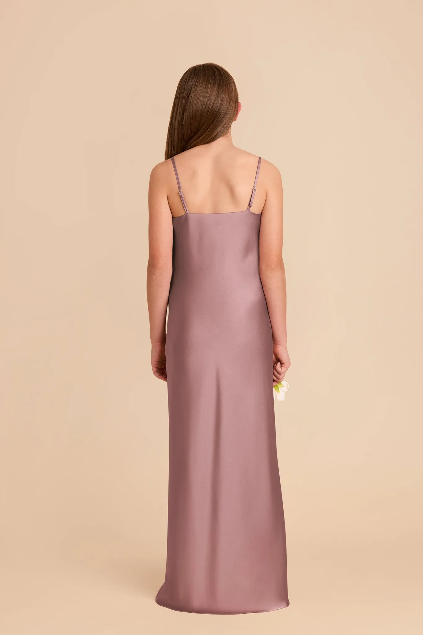 Elisa Junior Matte Satin Dress - Dark Mauve sold by Birdy Grey product image thumbnail 4