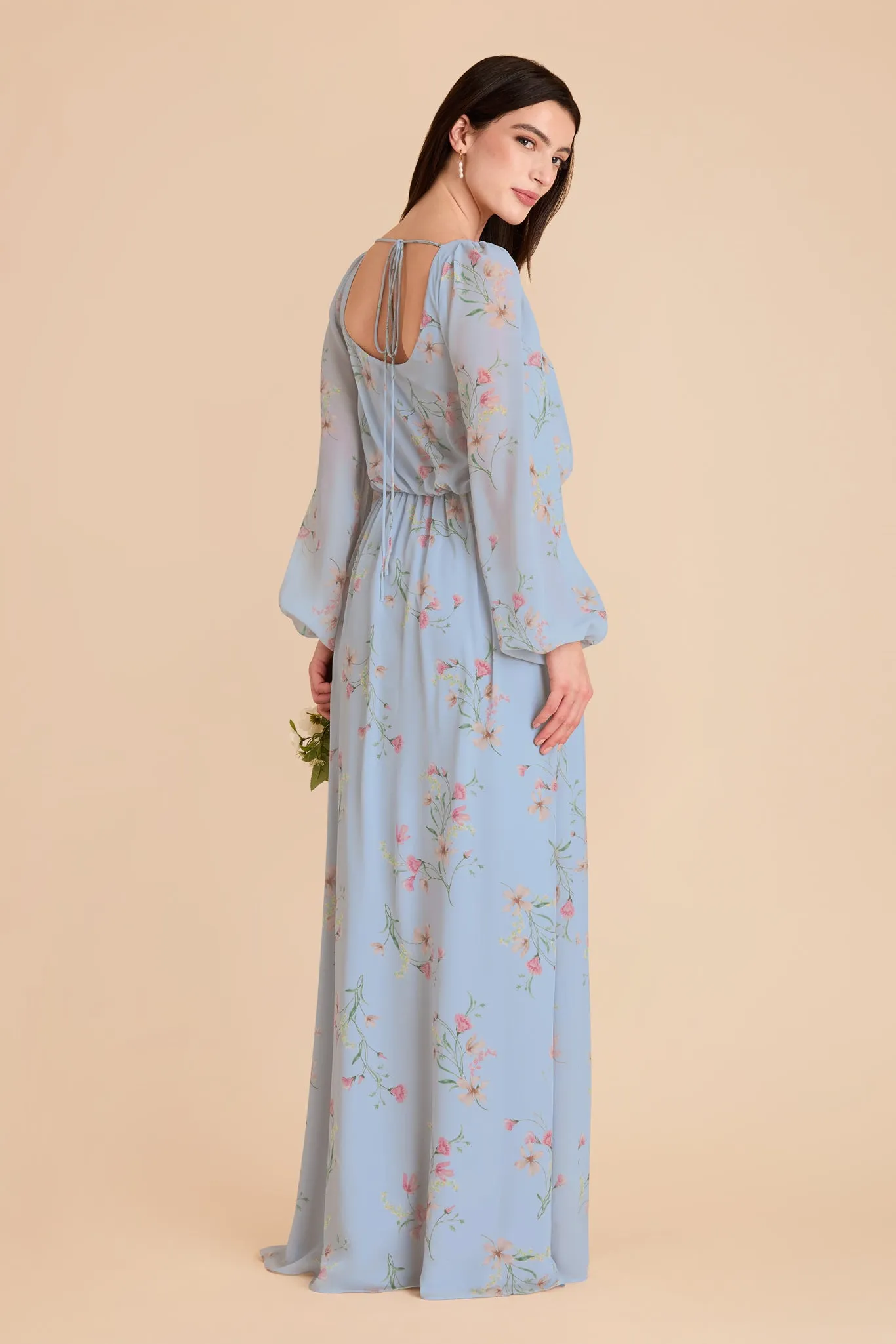 Eloise Chiffon Dress - Periwinkle Blue Le Fleur sold by Birdy Grey product image thumbnail 4