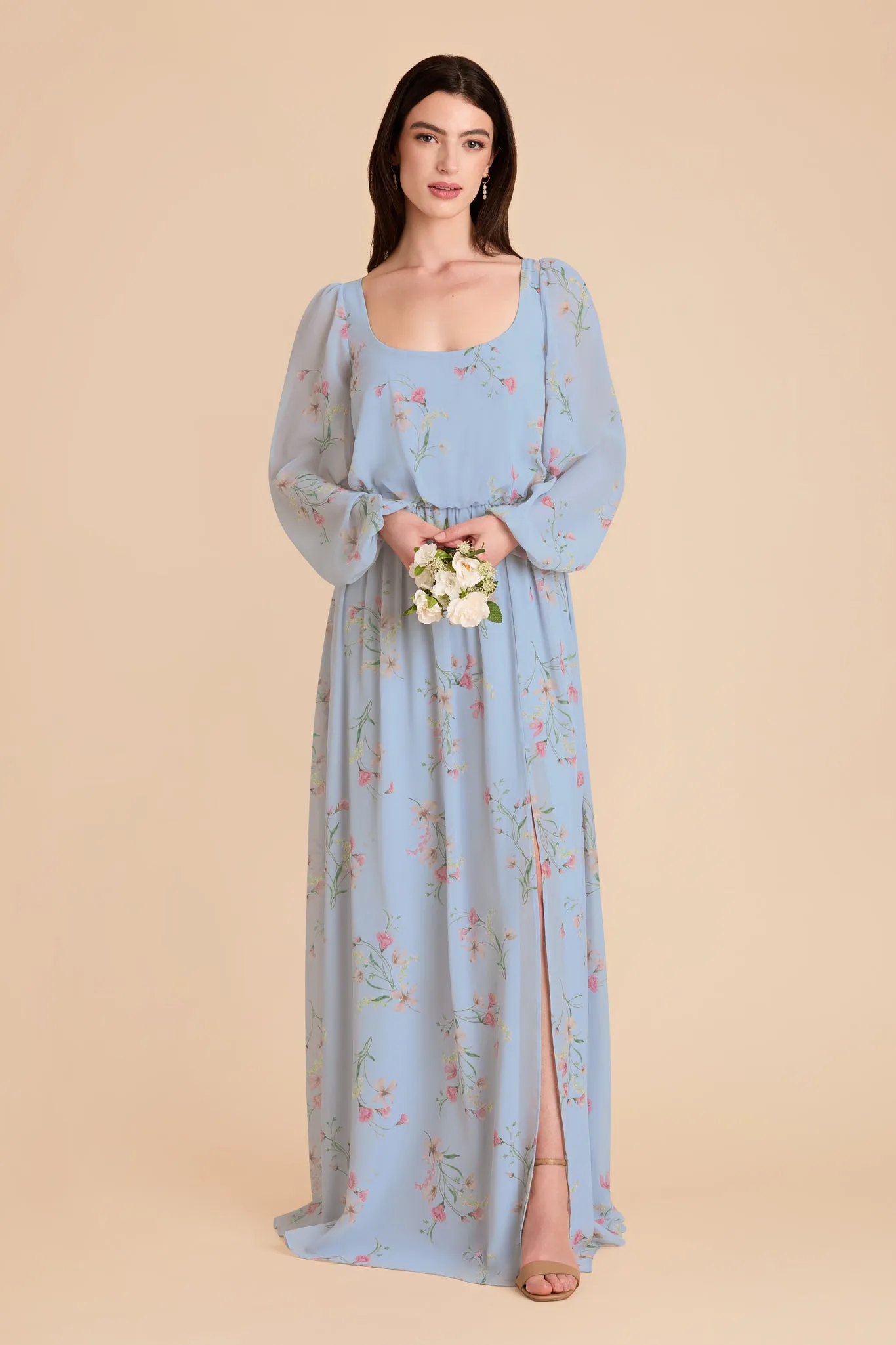 Eloise Chiffon Dress - Periwinkle Blue Le Fleur sold by Birdy Grey product image thumbnail 2