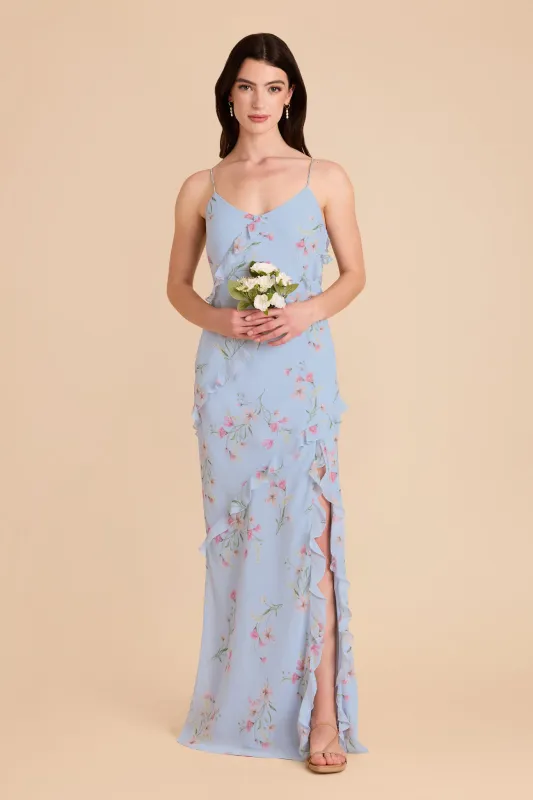 Valentina Chiffon Dress - Periwinkle Blue Le Fleur sold by Birdy Grey